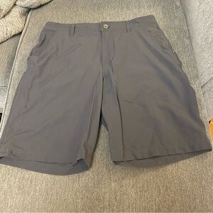 Lululemon Athletica Men's Size 36 Grey Flat Front Shorts in EUC